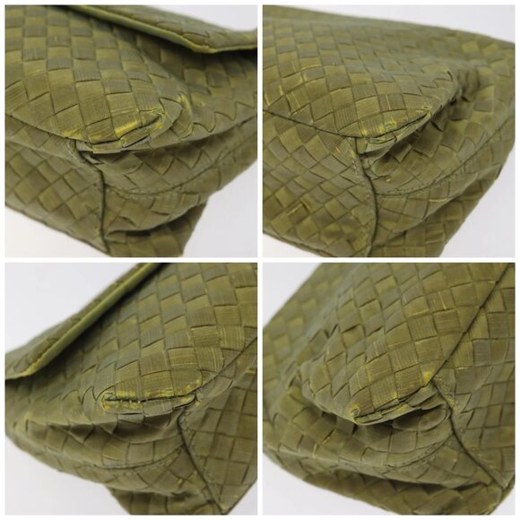 BOTTEGA VENETA INTRECCIATO Shoulder Bag Nylon Green Auth 128679 - Picture 15 of 15